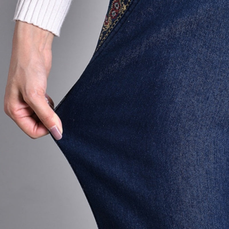 Nathalie | Jeans met elastische tailleband