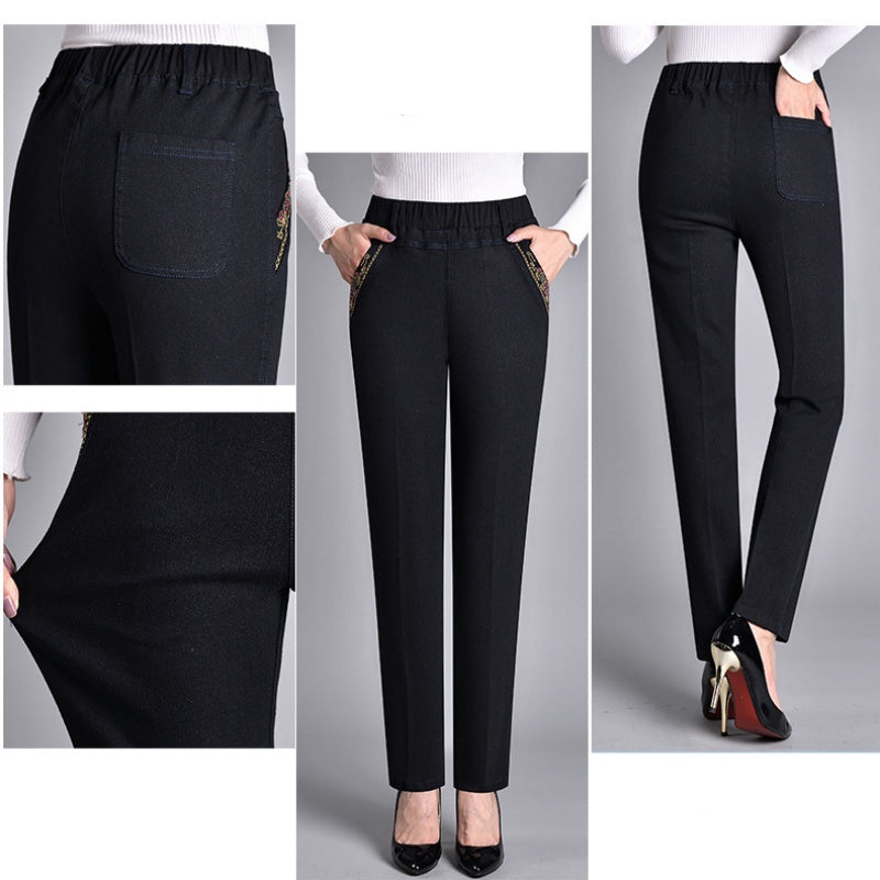Nathalie | Jeans met elastische tailleband
